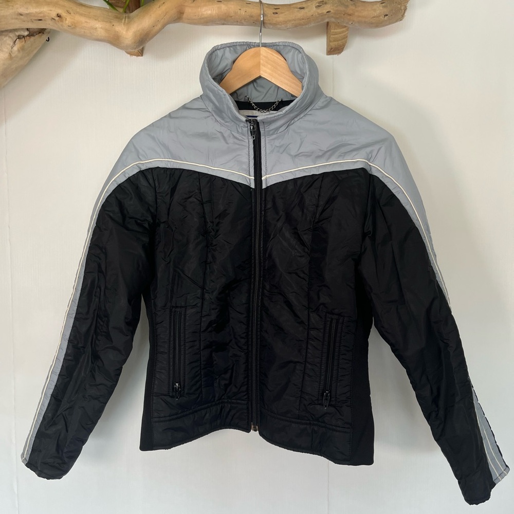 Vintage Jean Claude Killy Black and Light Blue Jacket Size 14
